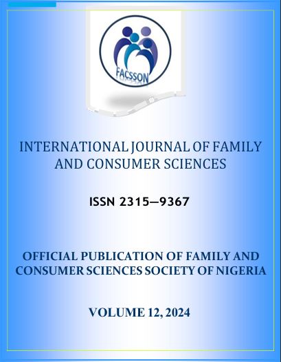 					View Vol. 12 No. 1 (2024):  INTERNATIONAL JOURNAL OF FAMILY AND CONSUMER SCIENCES
				