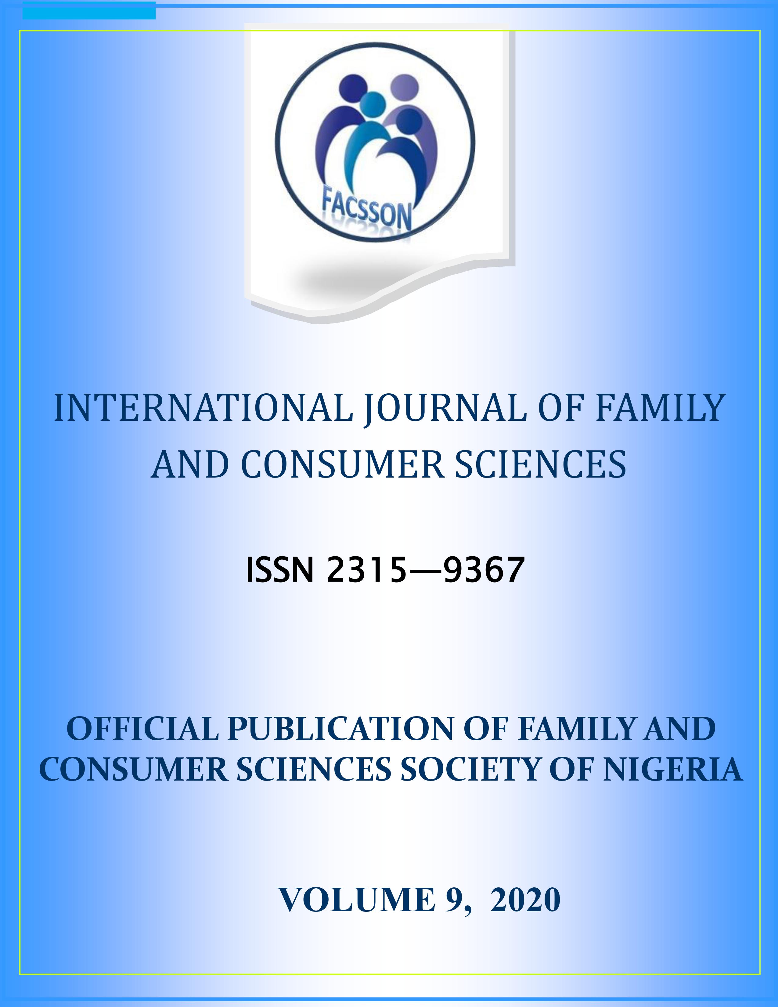					View Vol. 9 (2020): International Journal of Family and Consumer Sciences
				